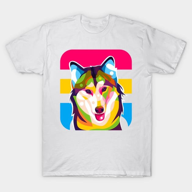 Siberian Husky T-Shirt by wpaprint